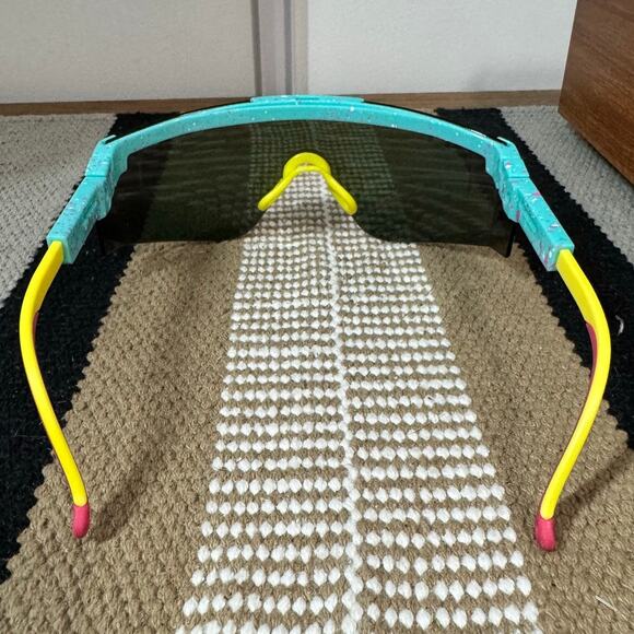 Pit Viper The Playmate 2000s Sunglasses Fair Preowned Retro Shield Sport Active - Picture 7 of 15